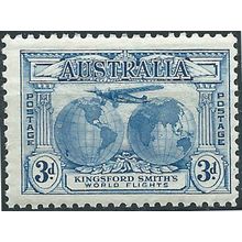 Australia 1931 SG122 3d Blue "POSTAGE" Mounted Mint .. ..
