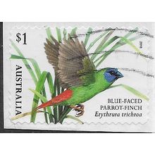 AUS 2018 $1.00 (S/A) 'BIRDS -FINCHES -BLUE FACE' ON PAPER FINE USED (EBID25-895)