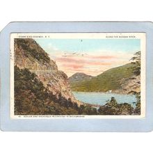 New York Storm King Highway Along The Hudson River Beacon & Breakneck Mts ~2124