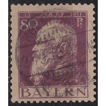 GERMANY Bayern Bavaria [1911] MiNr 0085 I ( O/used ) [01] 2 Farben