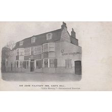 Sir John Falstaff Inn Gads Hill London Antique Postcard