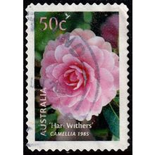 Australia 2003 Flower 50c Used P&S. Stamp Camellia