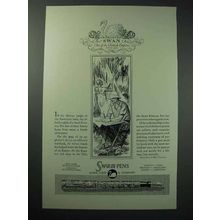 1929 Swan Eternal Pen Ad - Pen Of British Empire