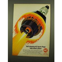 1965 AC Spark Plugs Ad - Help Boost Power