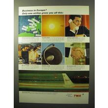 1964 TWA Airlines Ad - Business in Europe?