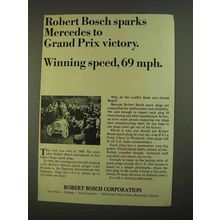 1968 Robert Bosch Spark Plugs Ad - Mercedes Grand Prix