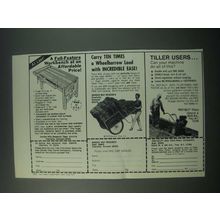 1979 Garden Way Ad - Workbench, Cart and Troy-bilt Roto-Tiller