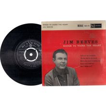 SONGS TO WARM THE HEART by Jim Reeves 1959 7" vinyl record extended play