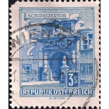 AUSTRIA, Schweizertor Wien, blue 1962, 3 Schilling