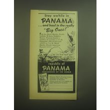 1945 Panama National Tourist Commission Ad - Haul really big ones