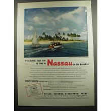1952 Nassau, Bahamas Development Board Ad - It's a quick, easy step to June