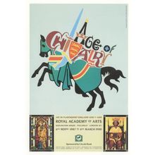 Richard II The Age Of Chivalry Medieval Knight Painting Exhibition Postcard