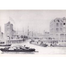 Regents Canal Thomas Shepherd Victorian Painting London Postcard