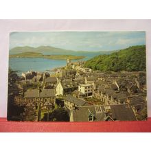 THE ISLES OF KERRERA AND MULL from above OBAN, SCOTLAND unused postcard =