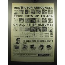 1957 RCA Victor Records Advertisement - Harry Belafonte