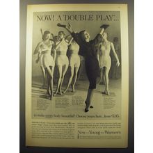 1960 Warner's Double Play Girdles Advertisement - Now A Double Play