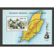 Ireland 1996 Irish Winners Of Isle Of Man TT Races UMM Miniature sheet SG 1008