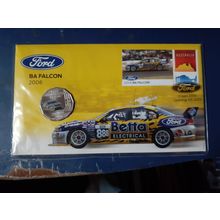 2019 FORD BA FALCON 2006 PNC/FDC RAM 50 cent colored coin & $1 Ford FALCON Stamp