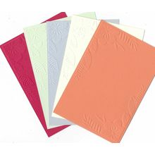 A6 Embossed Card. 10 Sheets. Floral. Cardmaking Scrapbooking Crafts