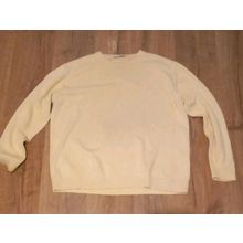 Vintage Men's YVES SAINT LAURENT Sherbet Yellow Cotton Knit Jumper Size L Large