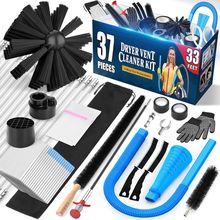 Sealegend 37-Piece Dryer Vent Cleaner Kit Omnidirectional Include 33Feet Dryer V
