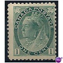 Canada 1898 SG151 1c Blue-Green Mounted Mint