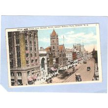 New Jersey Newark Broad St From Market North Toward Military Park Old Cars~945