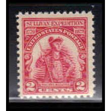 657 2c General John Sullivan Just Clears MNH O1545