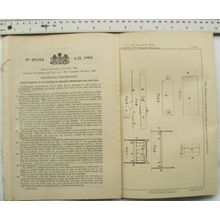 1894 Patent No. 20,124 metallic bedsteads, Charles Greenwood, Keswick