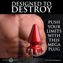 Anal Destructor Massive Plug Master Series Ass Butt Play PVC Sex Toy Discreet SH