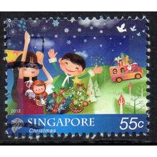 Singapore 2012 Festivals 2012 - Christmas 55c Used