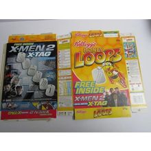Kelloggs Honey Loops 2003 X-MEN 2 Empty Cereal Box 375g Box only