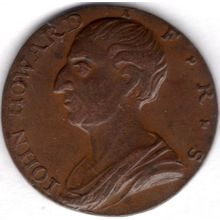 Great Britain. John Howard Farthing Birmingham 1791. dy20888