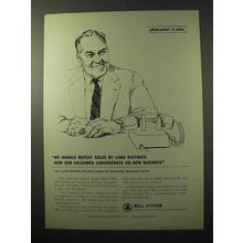 1964 Bell Telephone Ad - Repeat Sales by Long Distance