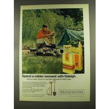 1972 Raleigh Cigarettes Ad - Spend A Milder Moment