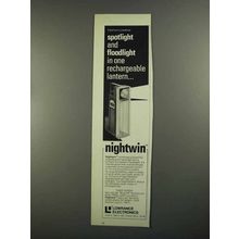 1973 Lowrance Nightwin Spotlight / Floodlight Ad