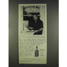 1977 Jack Daniel's Whiskey Ad - Run Low on Hard Maple