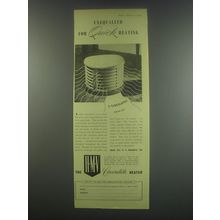 1949 HMV Cavendish Heater Ad - Unequalled