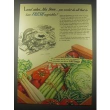 1941 Safeway Produce Ad - Land sakes, Mrs. Dorn