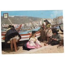 NAZARE, PORTUGAL used postcard 1969 postmark =