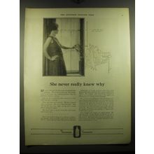 1923 Listerine Antiseptic Ad - She never really knew why