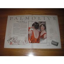 1923 Palmolive Soap Ad - Face to face