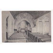 Mortehoe Church Interior Devon 1917 Postcard Local Publisher Wm Ashplant