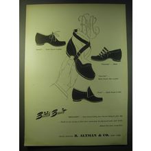 1948 B. Altman & Co. British Brevitt Shoes Ad - Bonnie, Foursome, Can-Can, Crest