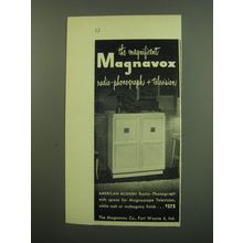 1949 Magnavox American Modern Radio-Phonograph Ad - The magnificent Magnavox