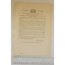 1891 Patent No. 14,926 covering for boilers, pipes & the like, Joseph Fisher