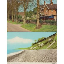 Dunwich Cart Farming Wagon In Garden Suffolk Rare 1970s Postcard