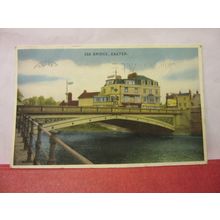 EXE BRIDGE, EXETER, DEVON used vintage postcard by Surridge Dawson =