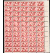 50th Anniversary of Powered Flight Full Sheet of Fifty 6 Cent Airmail Scott C47