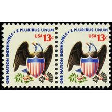 1596b, MNH 13¢ Yellow Color Omitted Transitional Pair ERROR - Stuart Katz